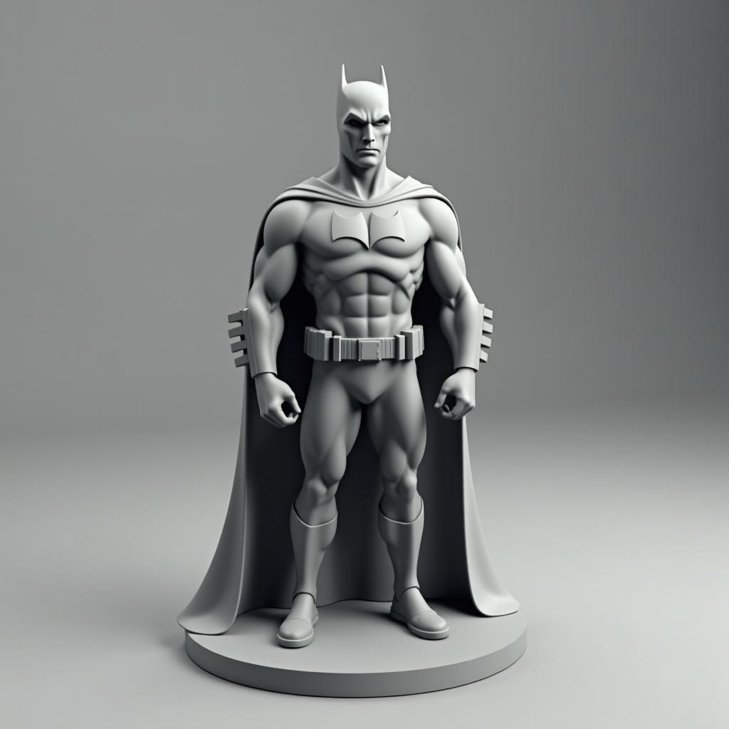 Unique Batman Miniature free 3D printable STL
