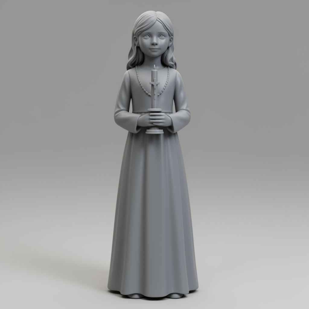 First Communion Girl Figurine free 3D printable STL