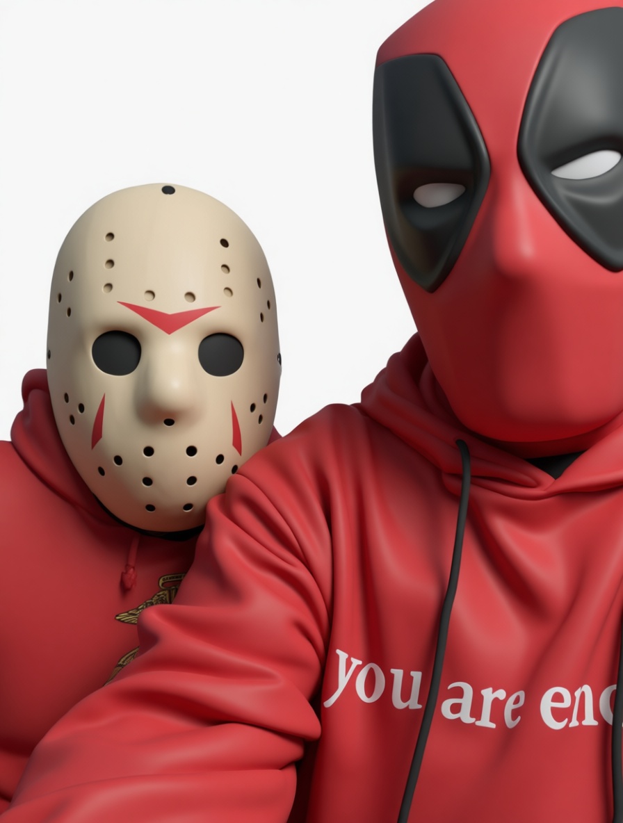 Deadpool and Jason Mask Figurines free 3D printable STL