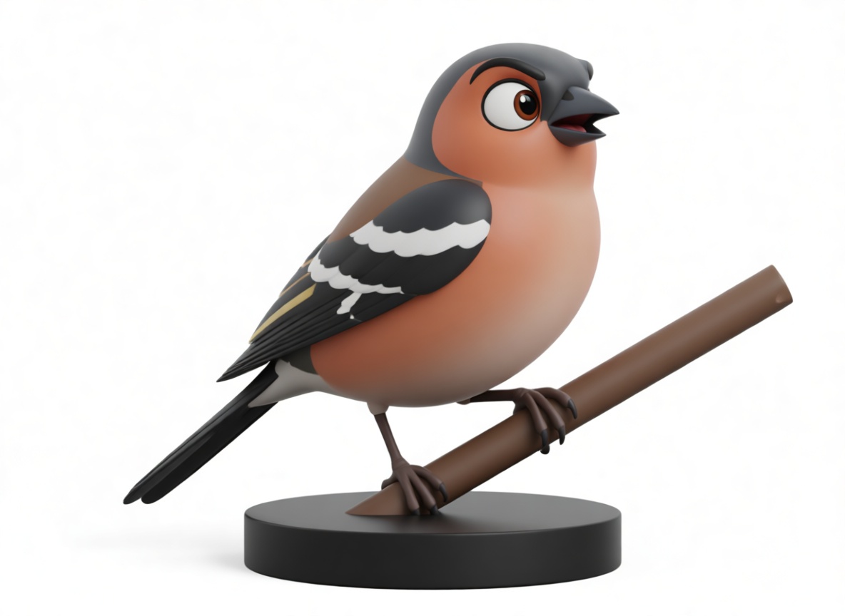 Eurasian Bullfinch Figurine free 3D printable STL