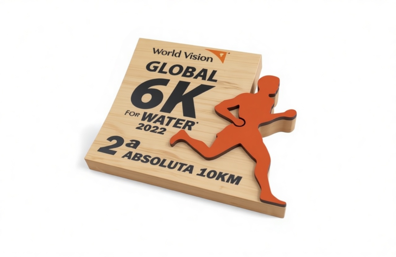Global 6K Running Plaque free 3D printable STL