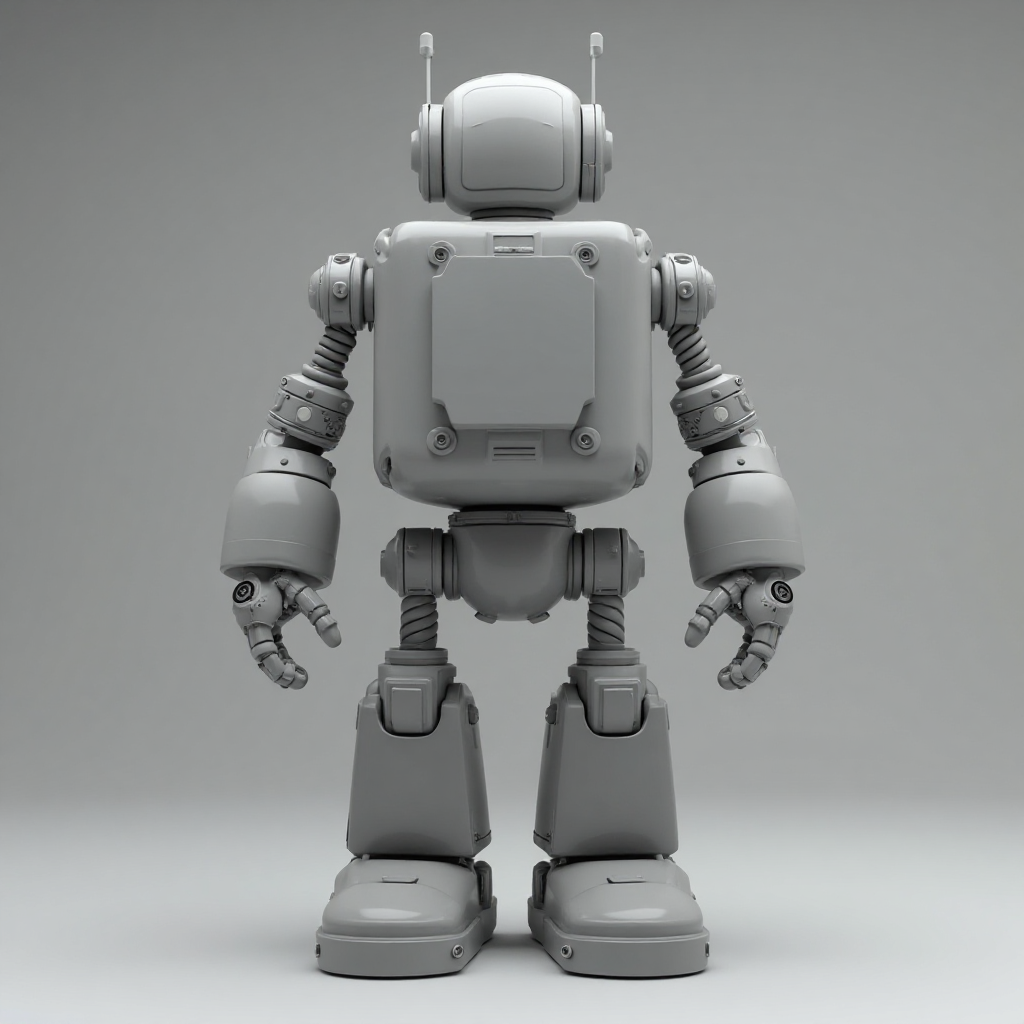 Chunky Robot Figurine free 3D printable STL