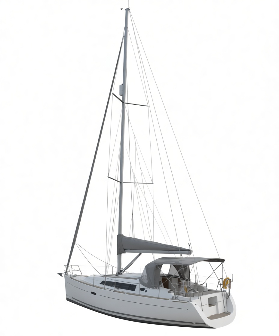 Beneteau Oceanis 41 Sailboat Model free 3D printable STL