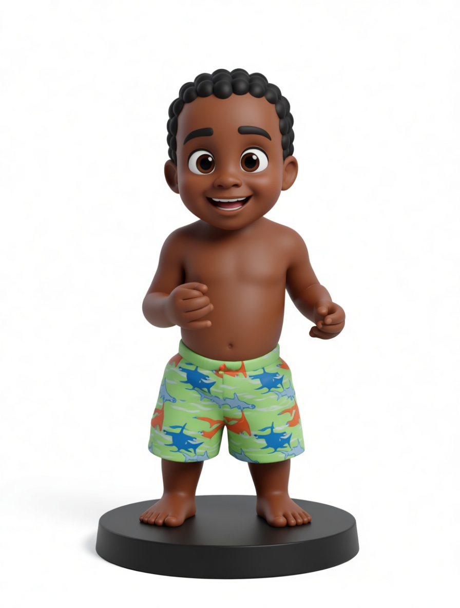 Smiling Toddler Figurine free 3D printable STL