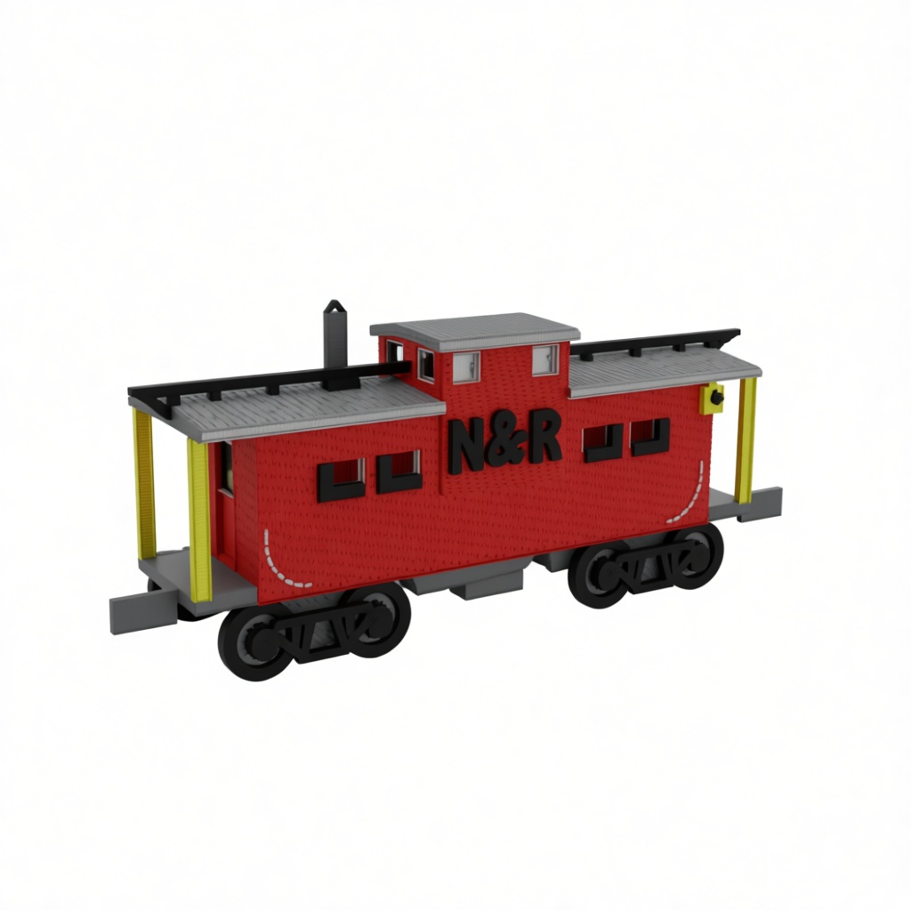 N&R Caboose Model free 3D printable STL