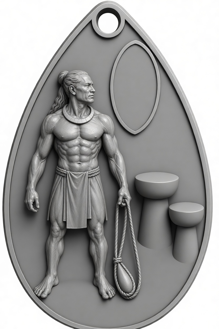 Ancient Hawaiian Warrior Plaque free 3D printable STL