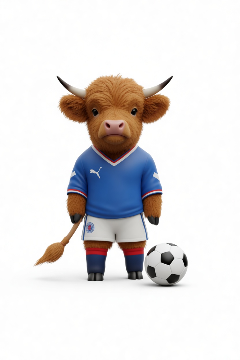 Highland Cow Soccer Figurine free 3D printable STL