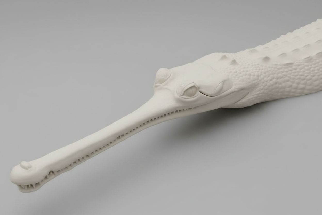 Gharial Crocodile Figurine free 3D printable STL