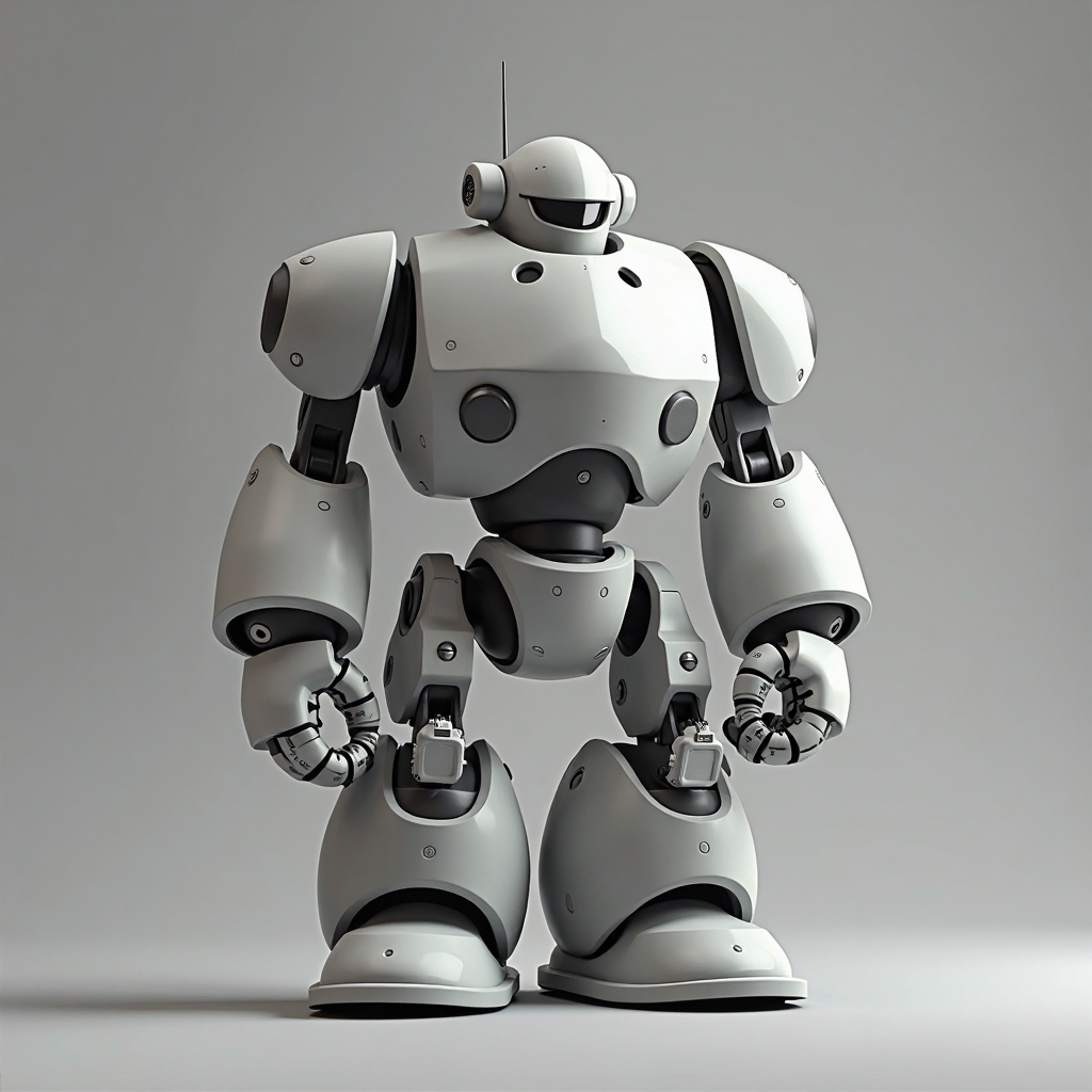 Chunky Robot Figurine free 3D printable STL