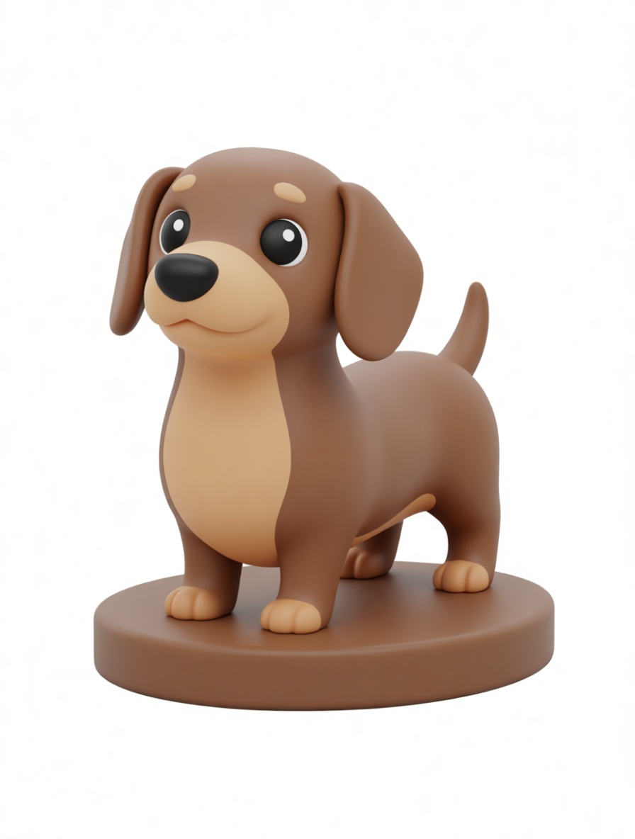 Dachshund Dog Figurine free 3D printable STL