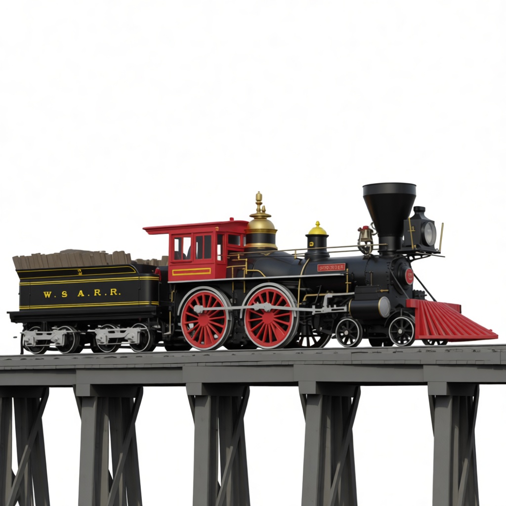 W.S.A.R.R. Steam Locomotive Model free 3D printable STL