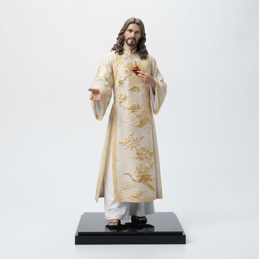 Sacred Heart Jesus Statue free 3D printable STL