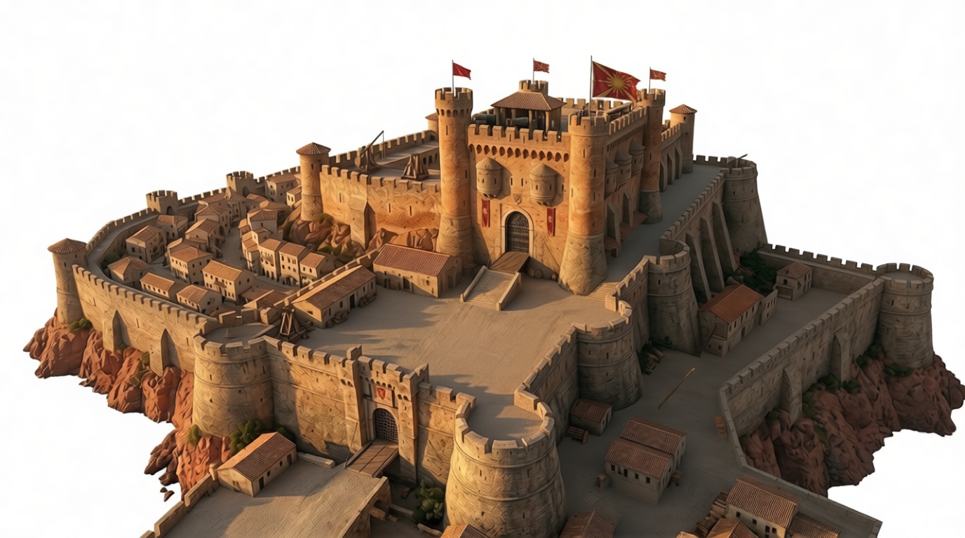 Medieval Castle Model free 3D printable STL