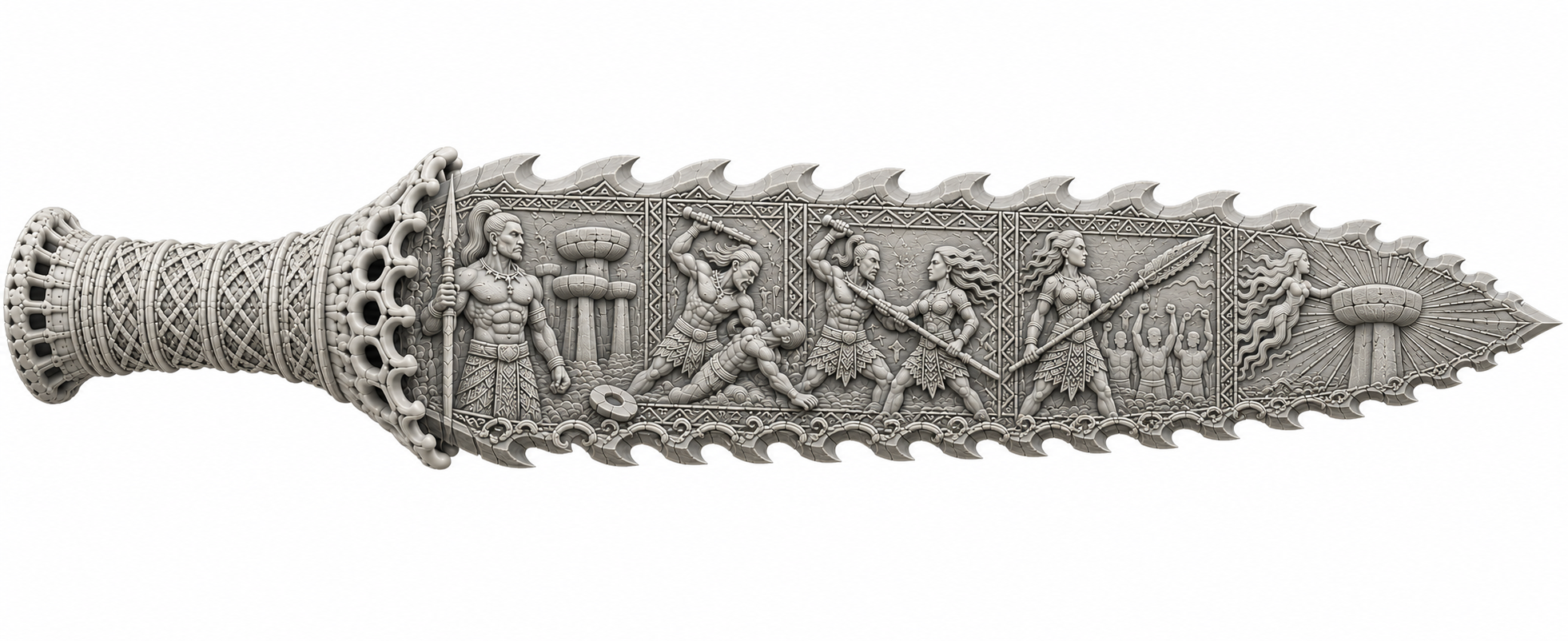 Celtic Warrior Dagger free 3D printable STL