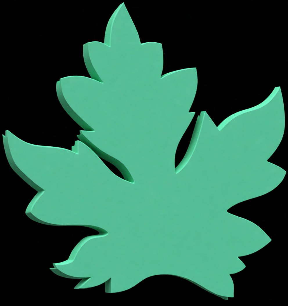 Maple Leaf Model free 3D printable STL
