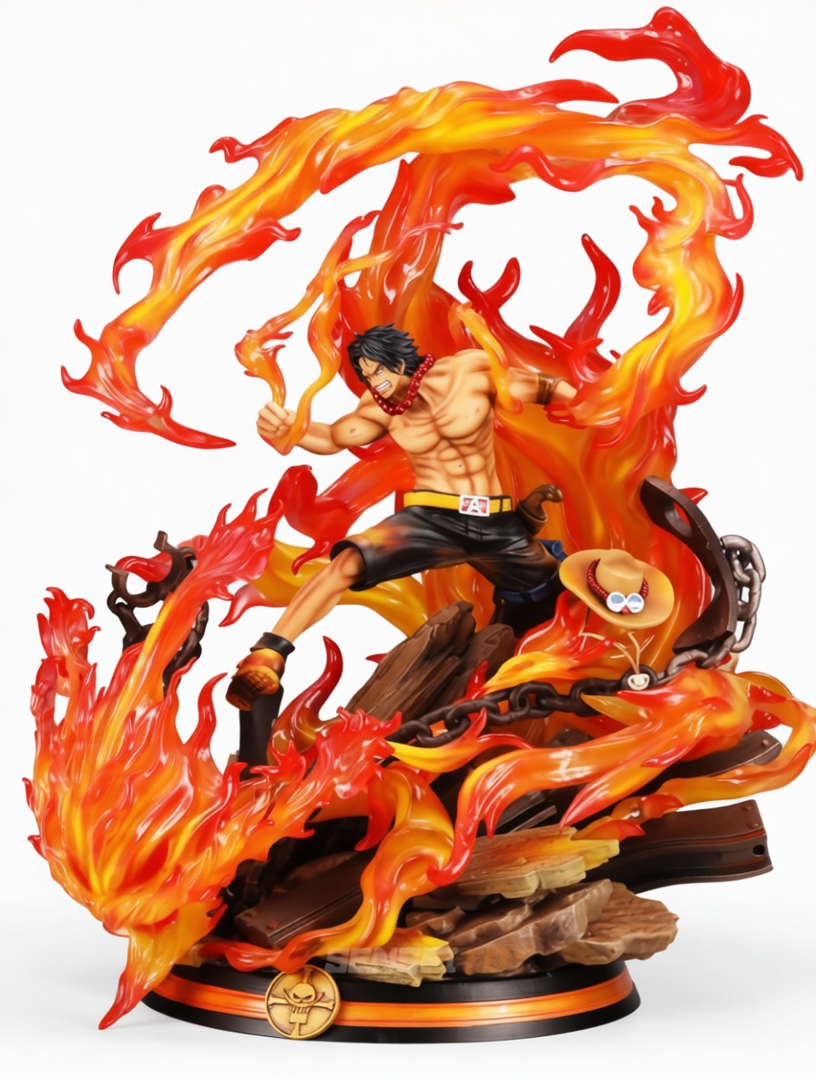 Portgas D. Ace Figurine free 3D printable STL
