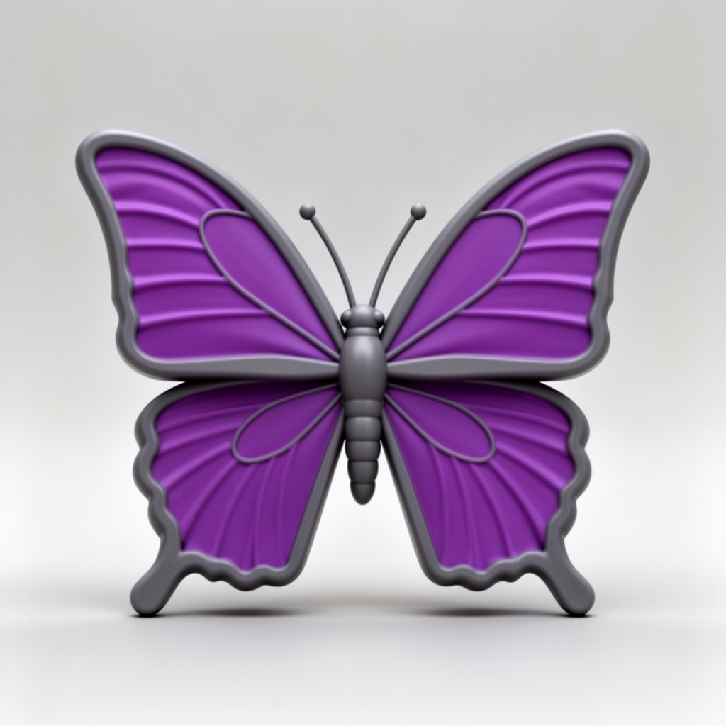 Purple Butterfly Figurine free 3D printable STL