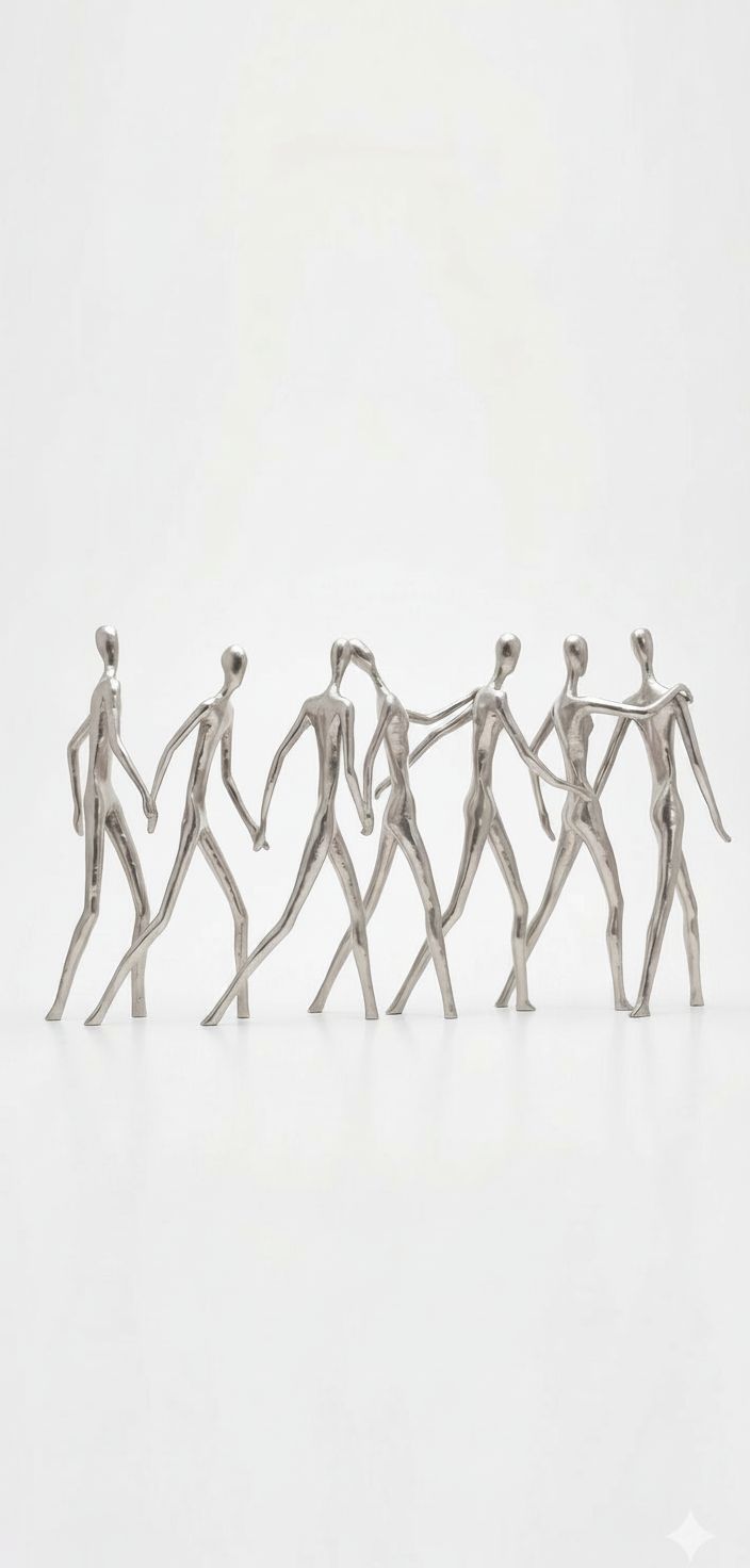 Abstract Walking Figures Sculpture free 3D printable STL