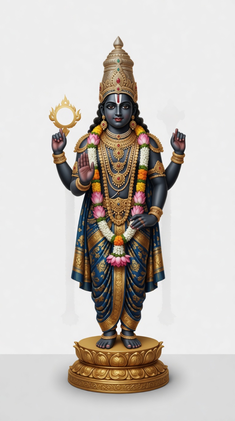 Lord Vishnu Statue free 3D printable STL