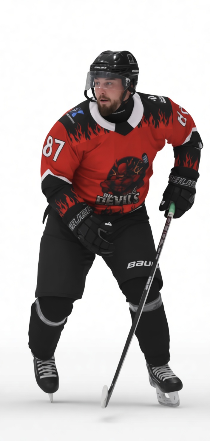 Ice Hockey Player Model free 3D printable STL