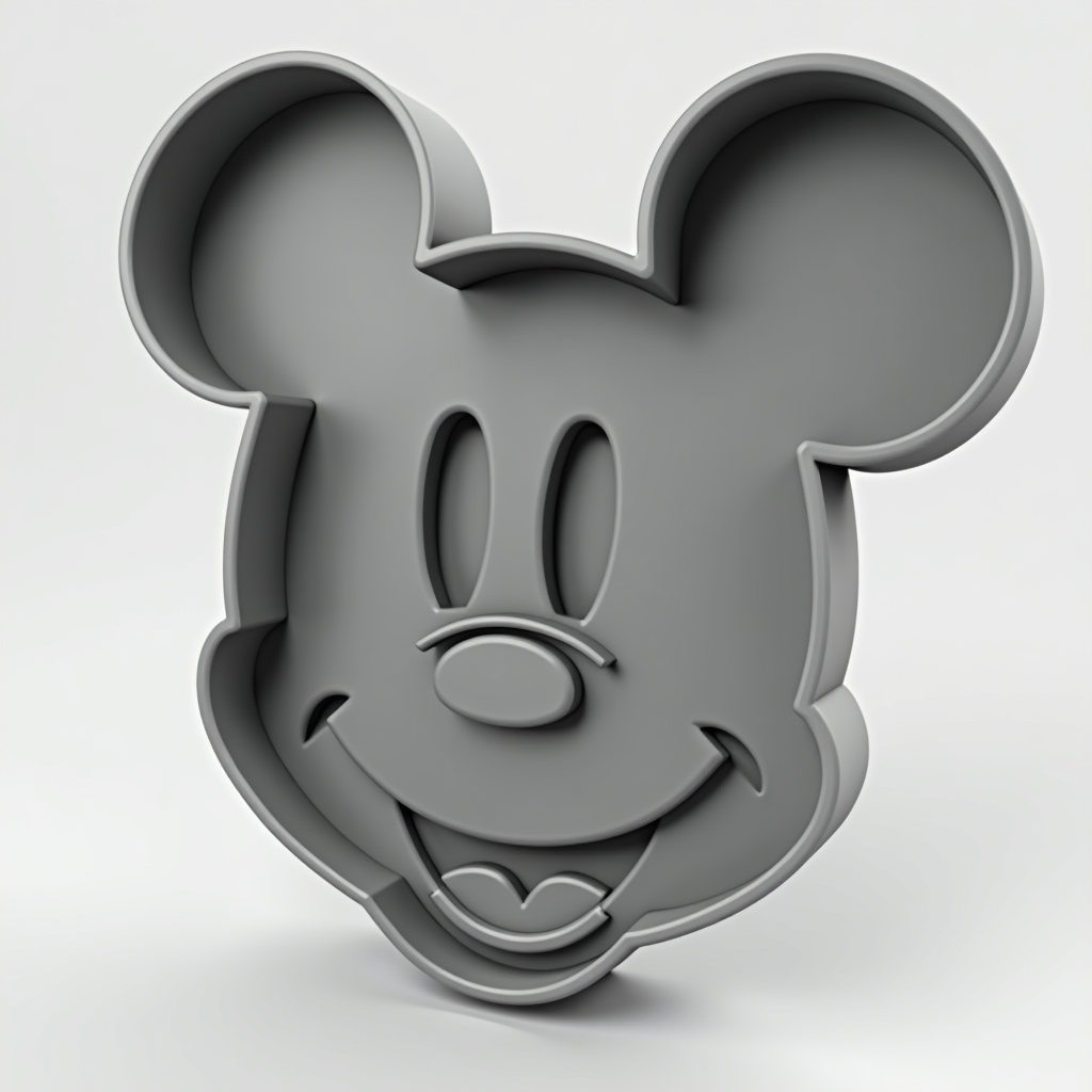 Mickey Mouse Fondant Cutter free 3D printable STL