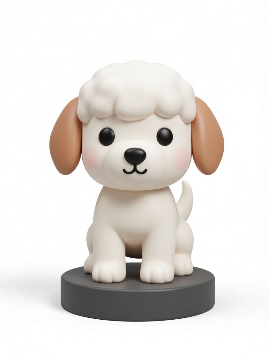 Poodle Dog Figurine free 3D printable STL