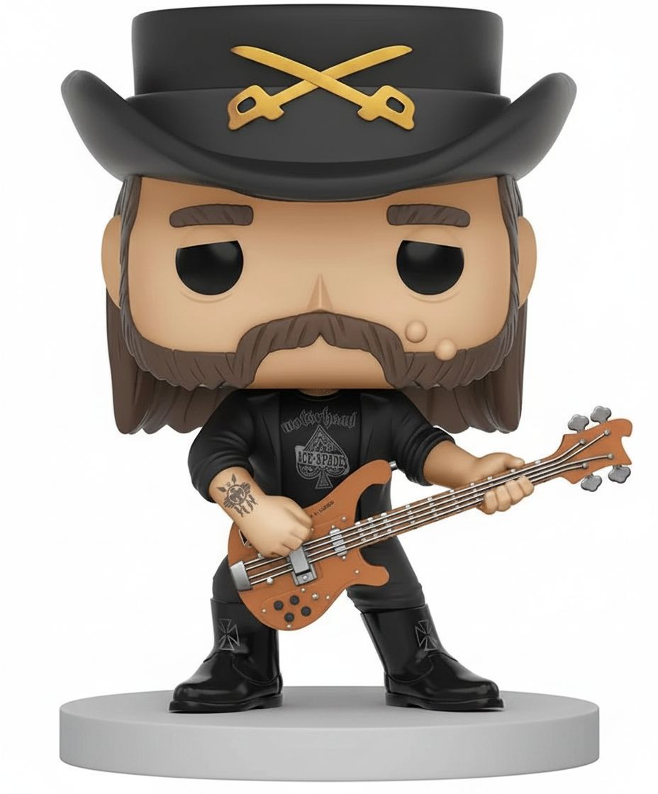Lemmy Kilmister Figurine free 3D printable STL