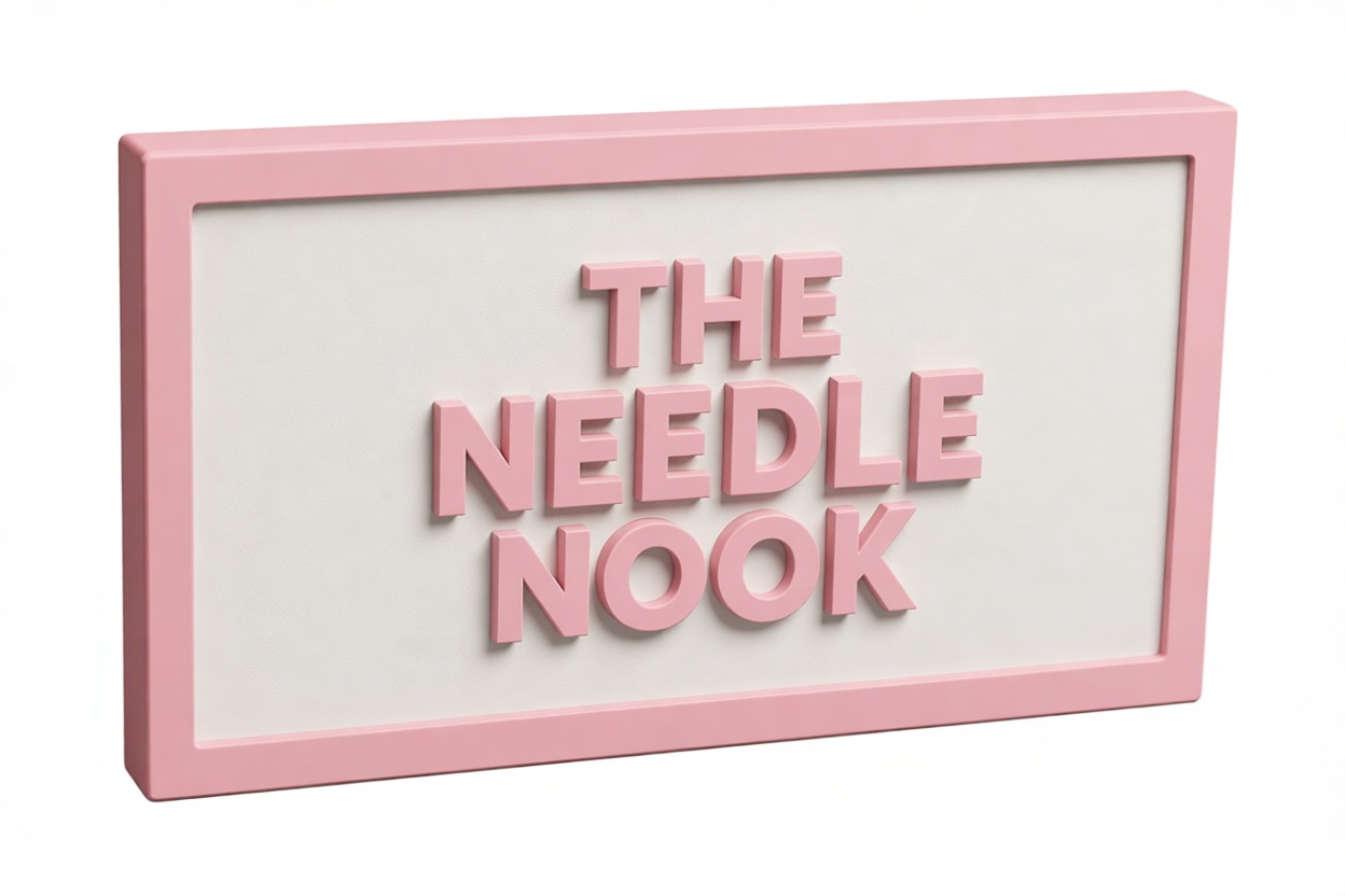The Needle Nook Sign free 3D printable STL
