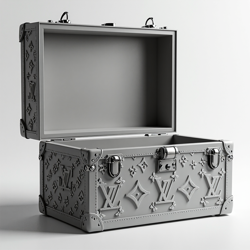 Louis Vuitton Trunk Model free 3D printable STL