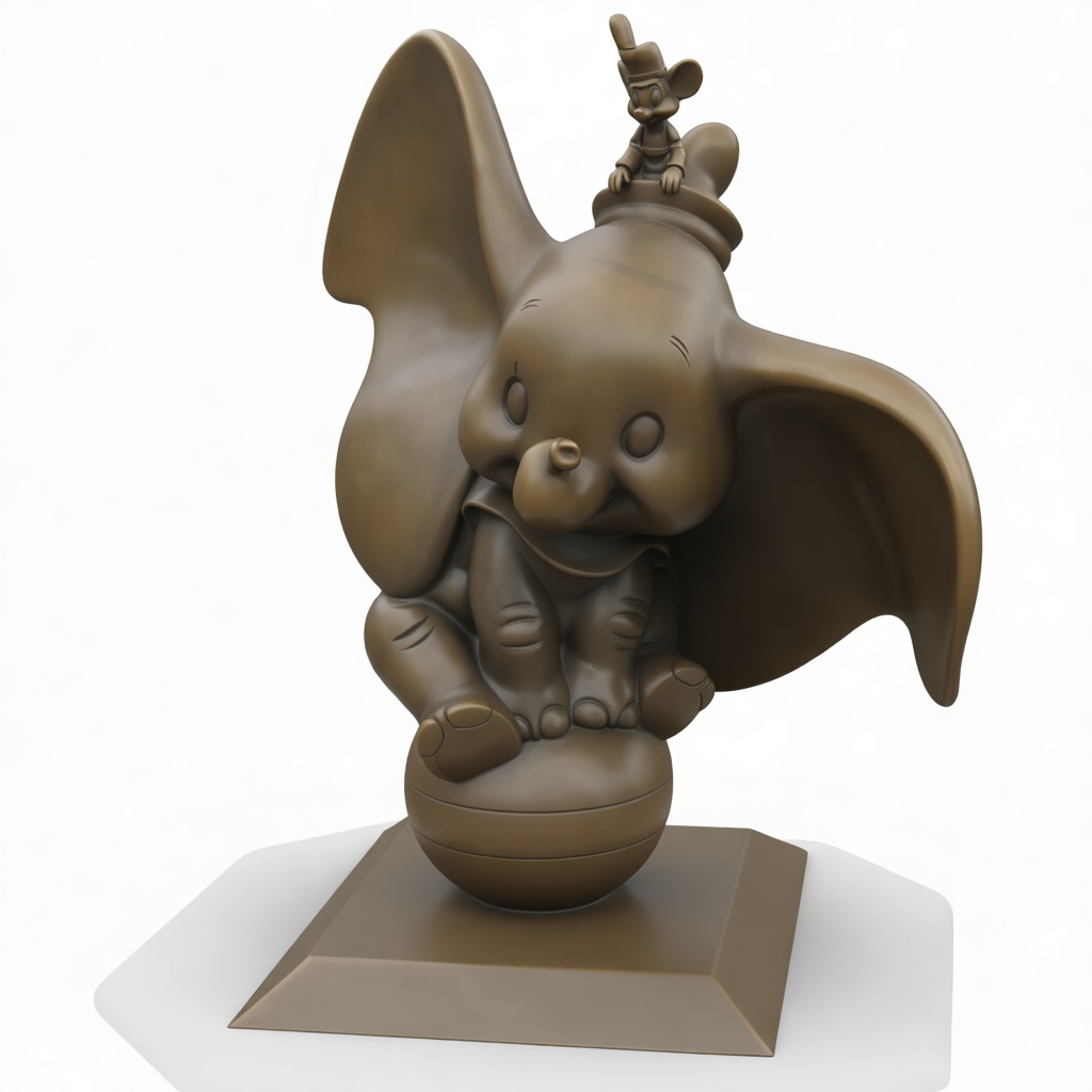 Dumbo Figurine free 3D printable STL