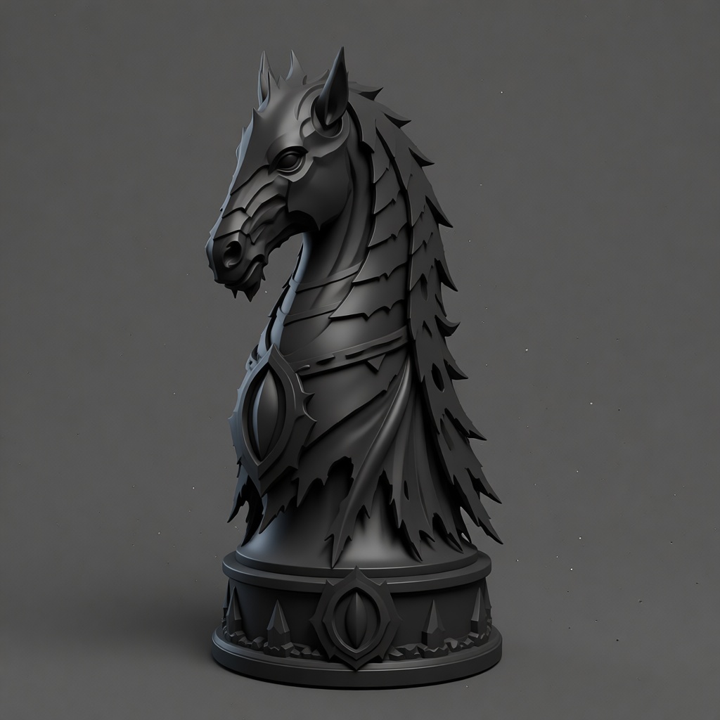 Dragon Chess Knight Figurine free 3D printable STL