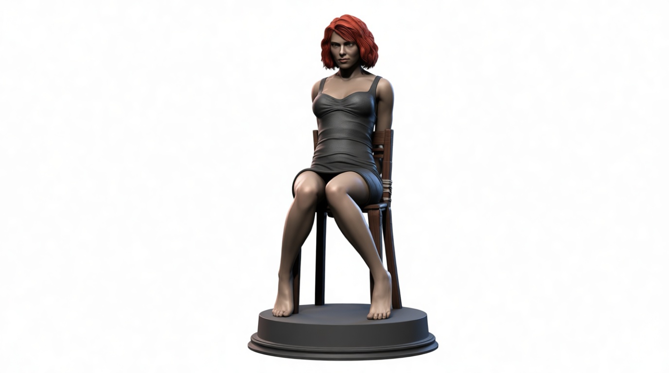 Anonymous Woman Statue free 3D printable STL