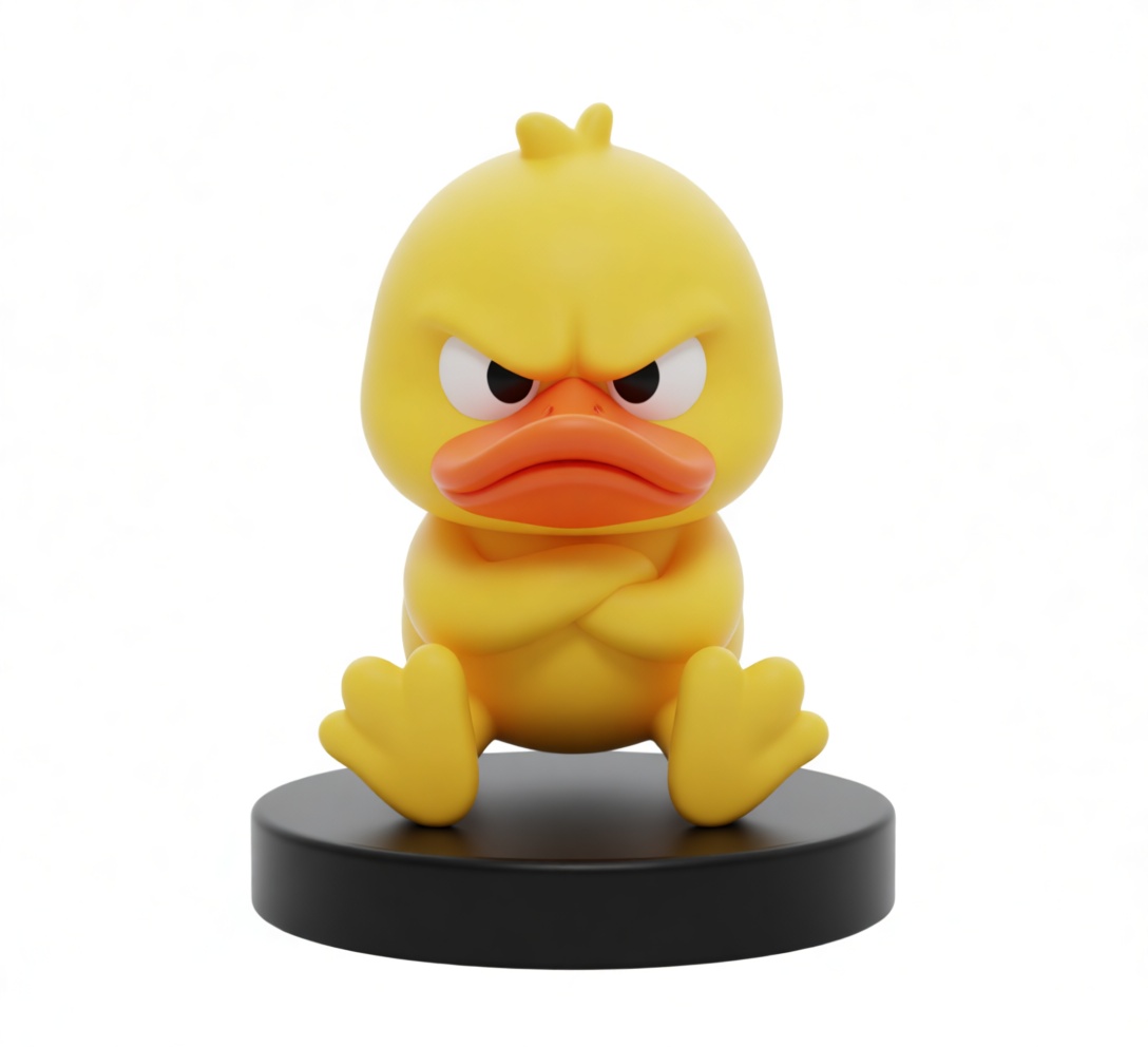 Angry Duck Figurine free 3D printable STL