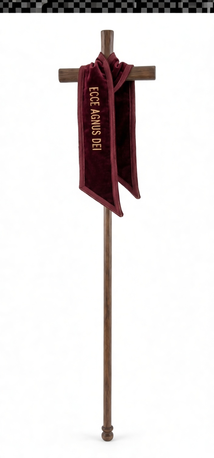 Ecce Agnus Dei Staff free 3D printable STL