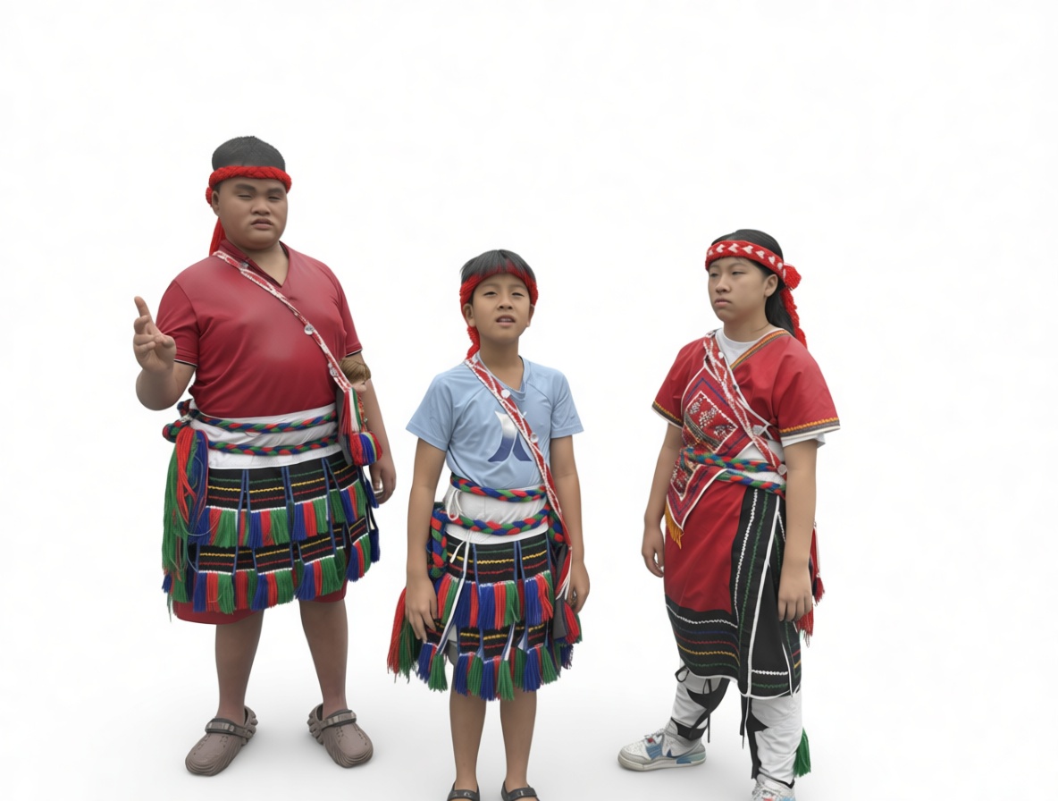 Taiwanese Amis Tribe Children Figurines free 3D printable STL