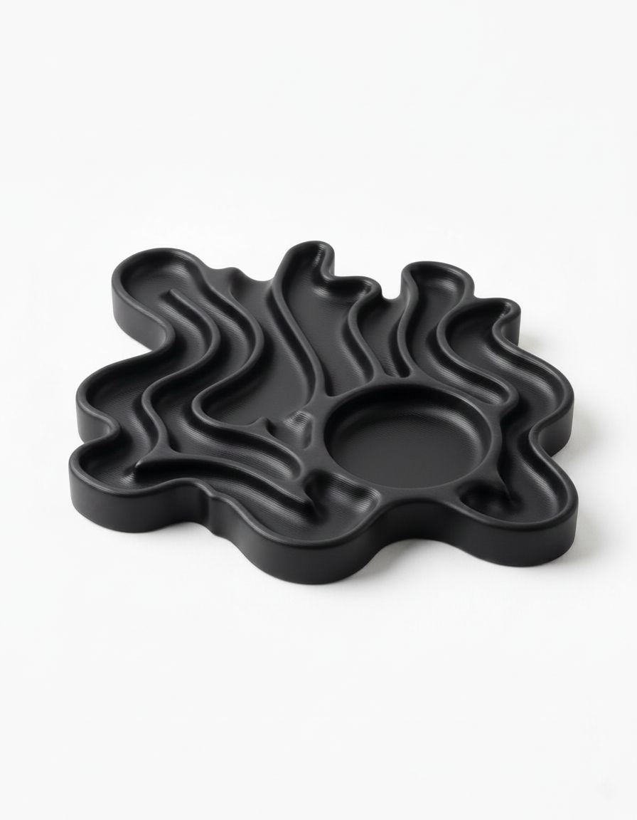 Abstract Wavy Tray free 3D printable STL