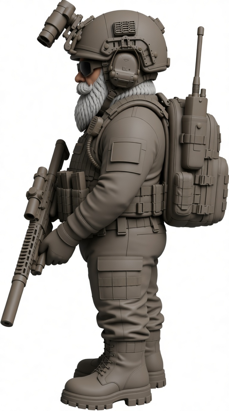 Tactical Soldier Figurine free 3D printable STL