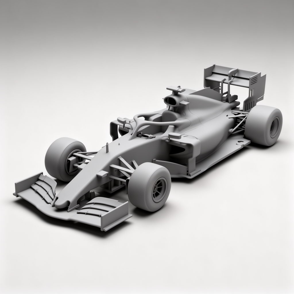 Formula 1 Car Model free 3D printable STL