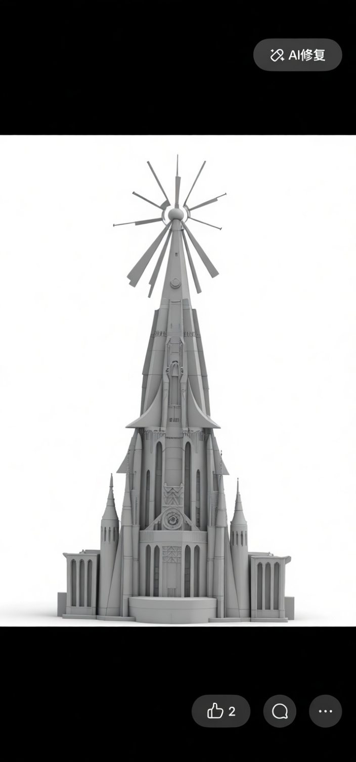 Turnip Head Tower Model free 3D printable STL