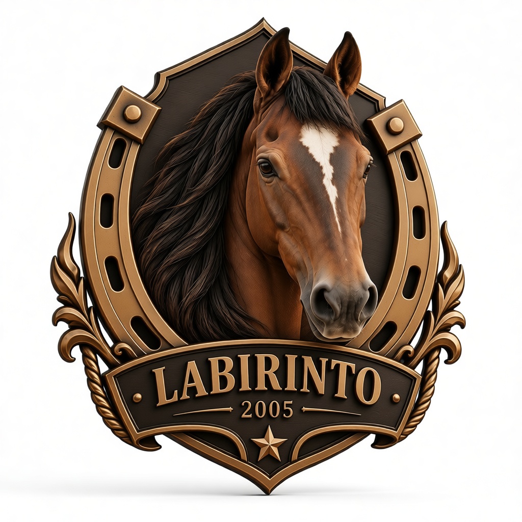 Labirinto Horse Emblem free 3D printable STL