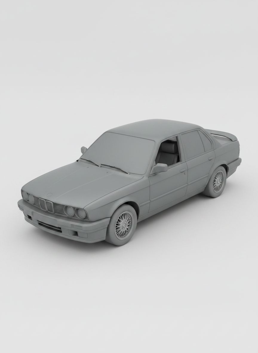 BMW E30 M3 Model free 3D printable STL
