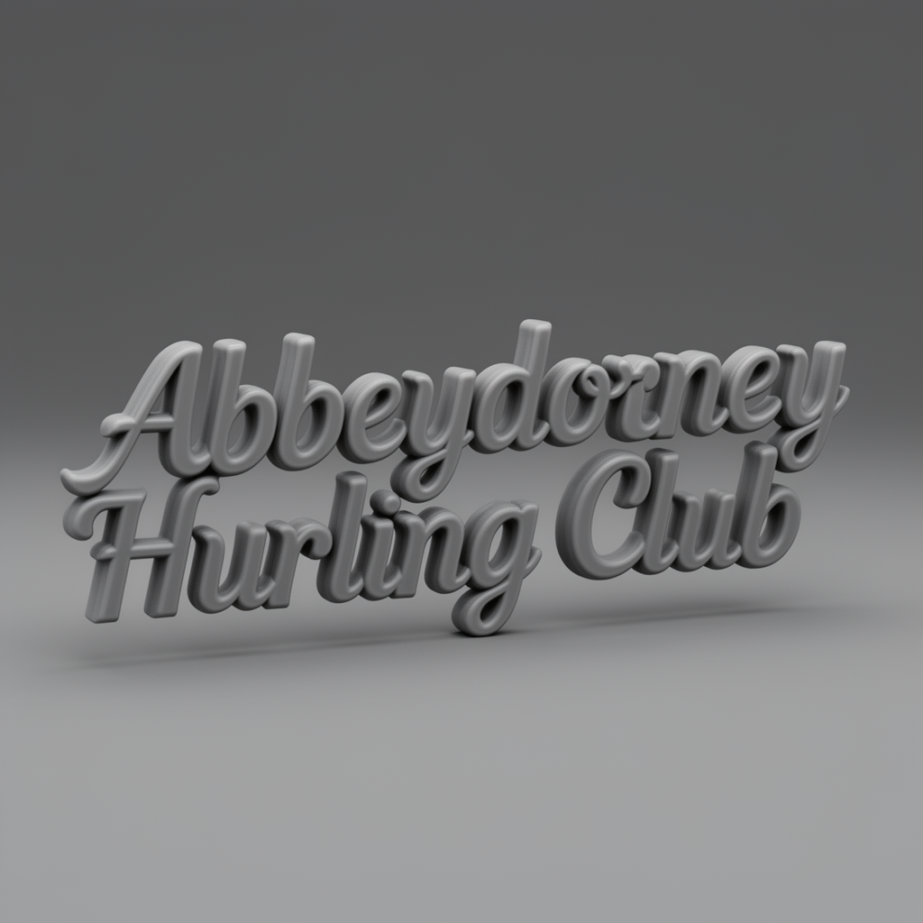 Abbeydorney Hurling Script free 3D printable STL
