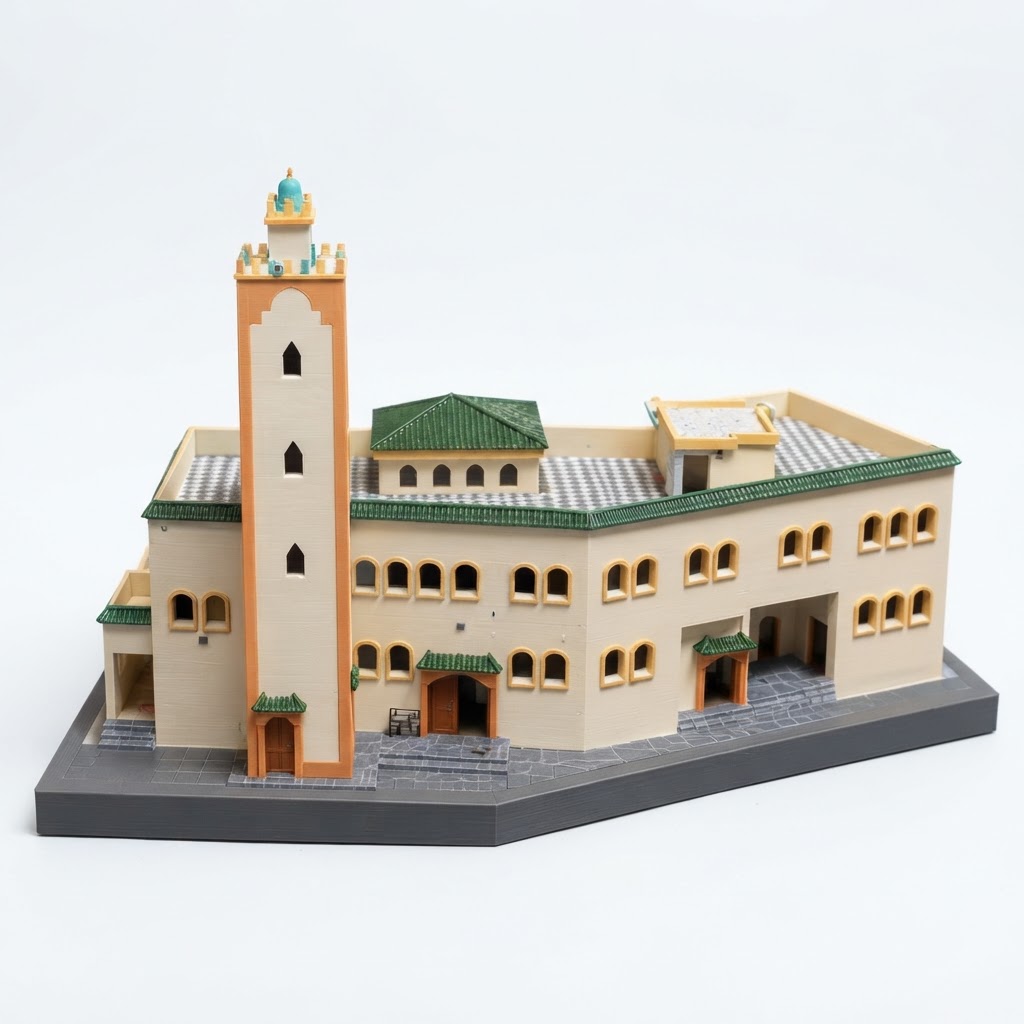 Hassan II Mosque Model free 3D printable STL
