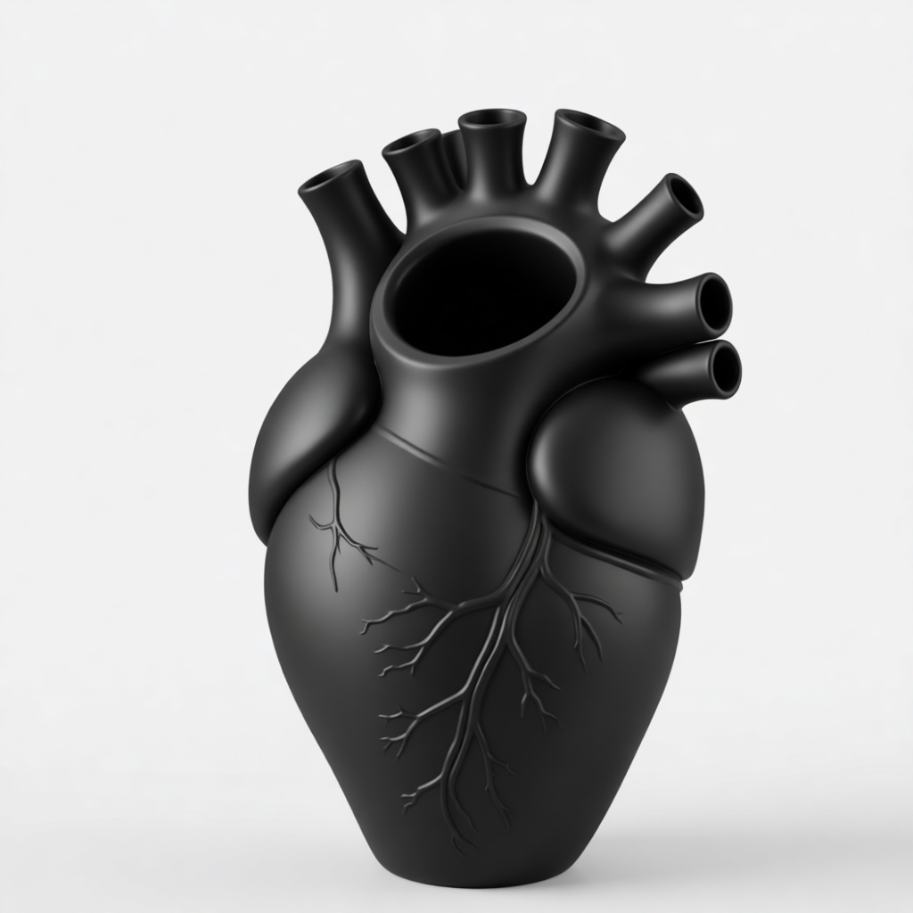 Anatomical Heart Vase free 3D printable STL