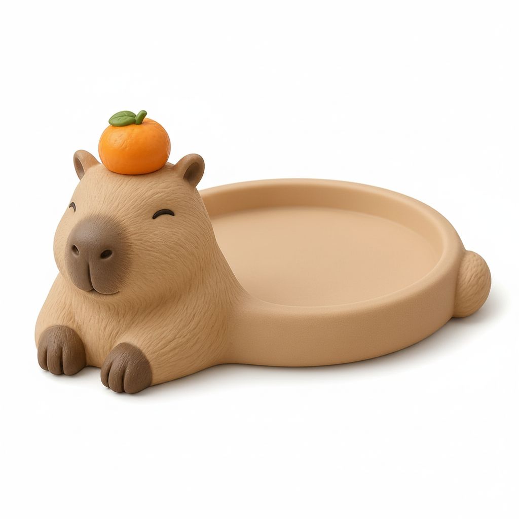 Capybara Tray Figurine free 3D printable STL
