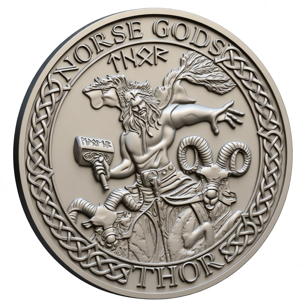 Thor Norse God Relief free 3D printable STL