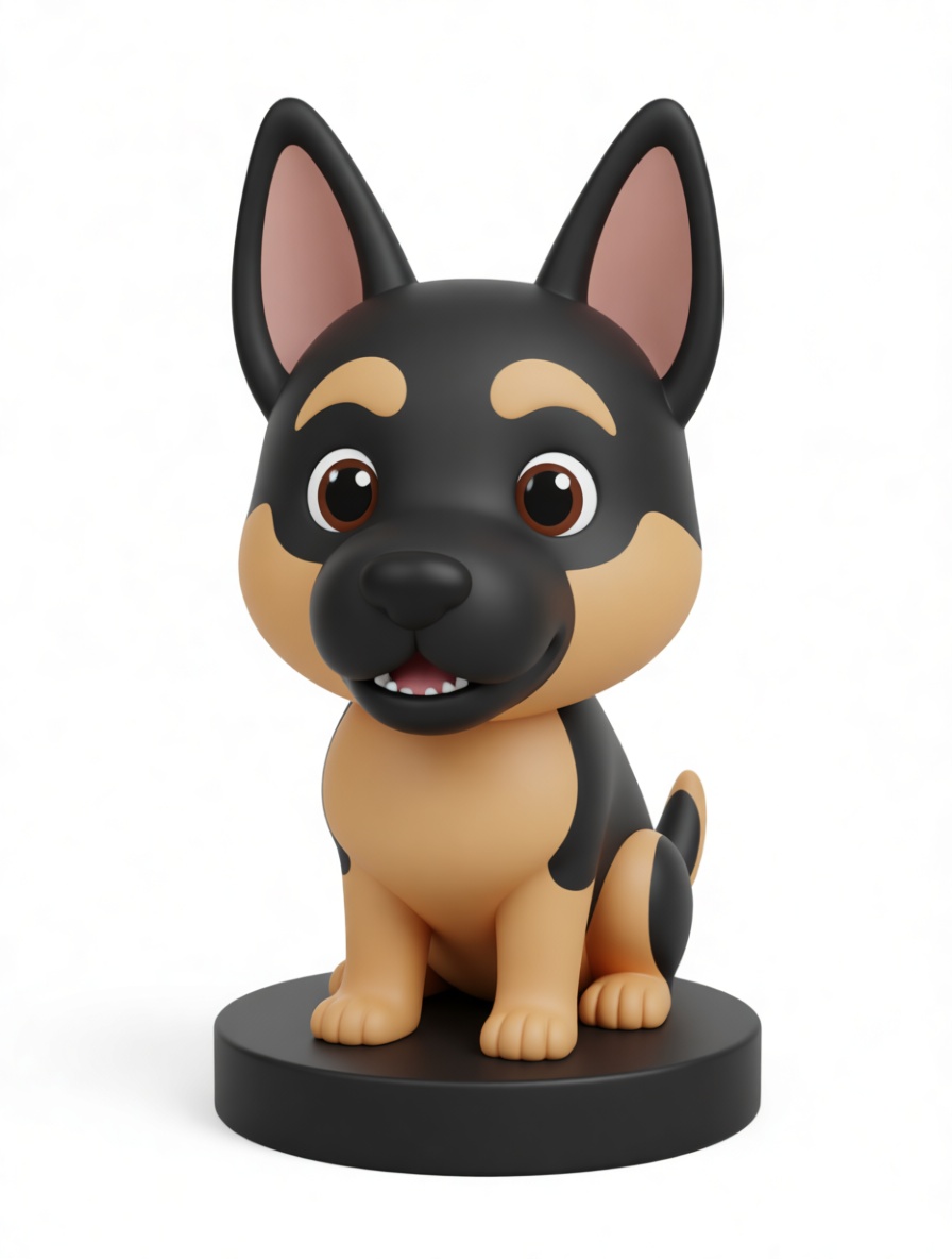 German Shepherd Figurine free 3D printable STL