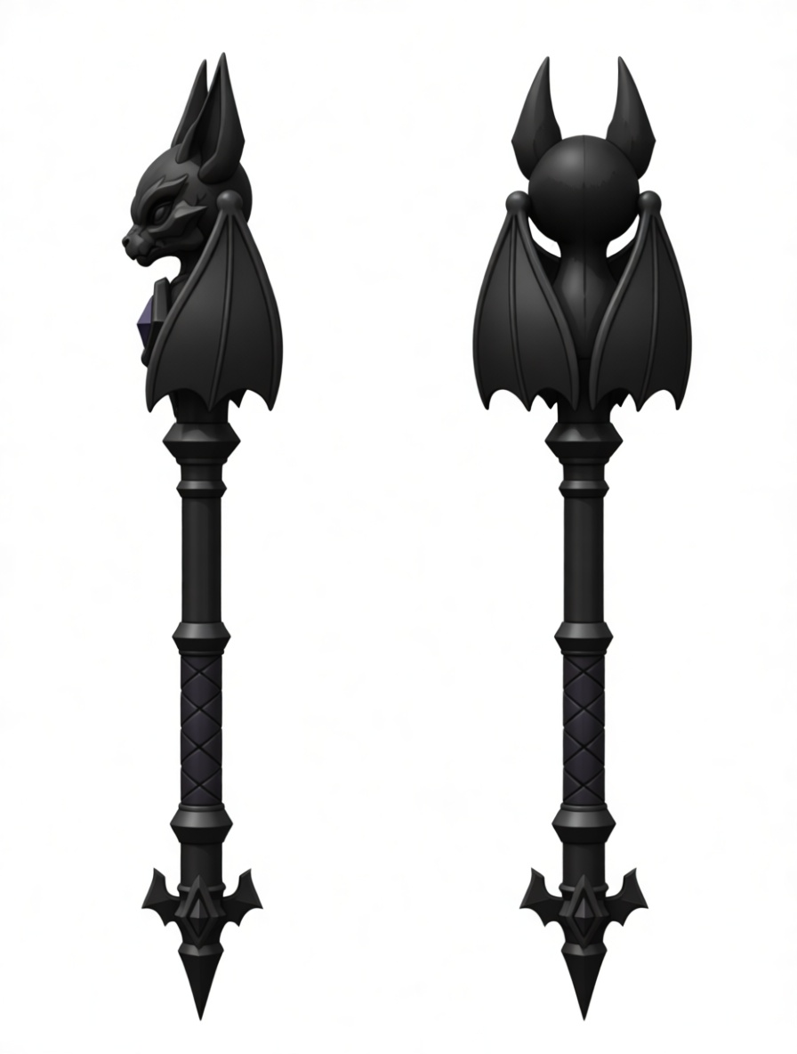 Bat Head Mace free 3D printable STL