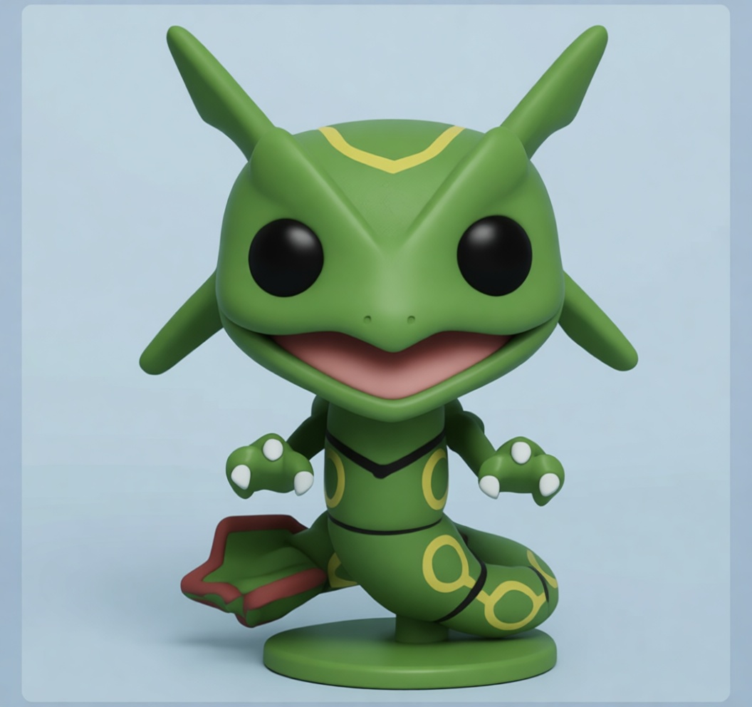 Rayquaza Funko Figurine free 3D printable STL