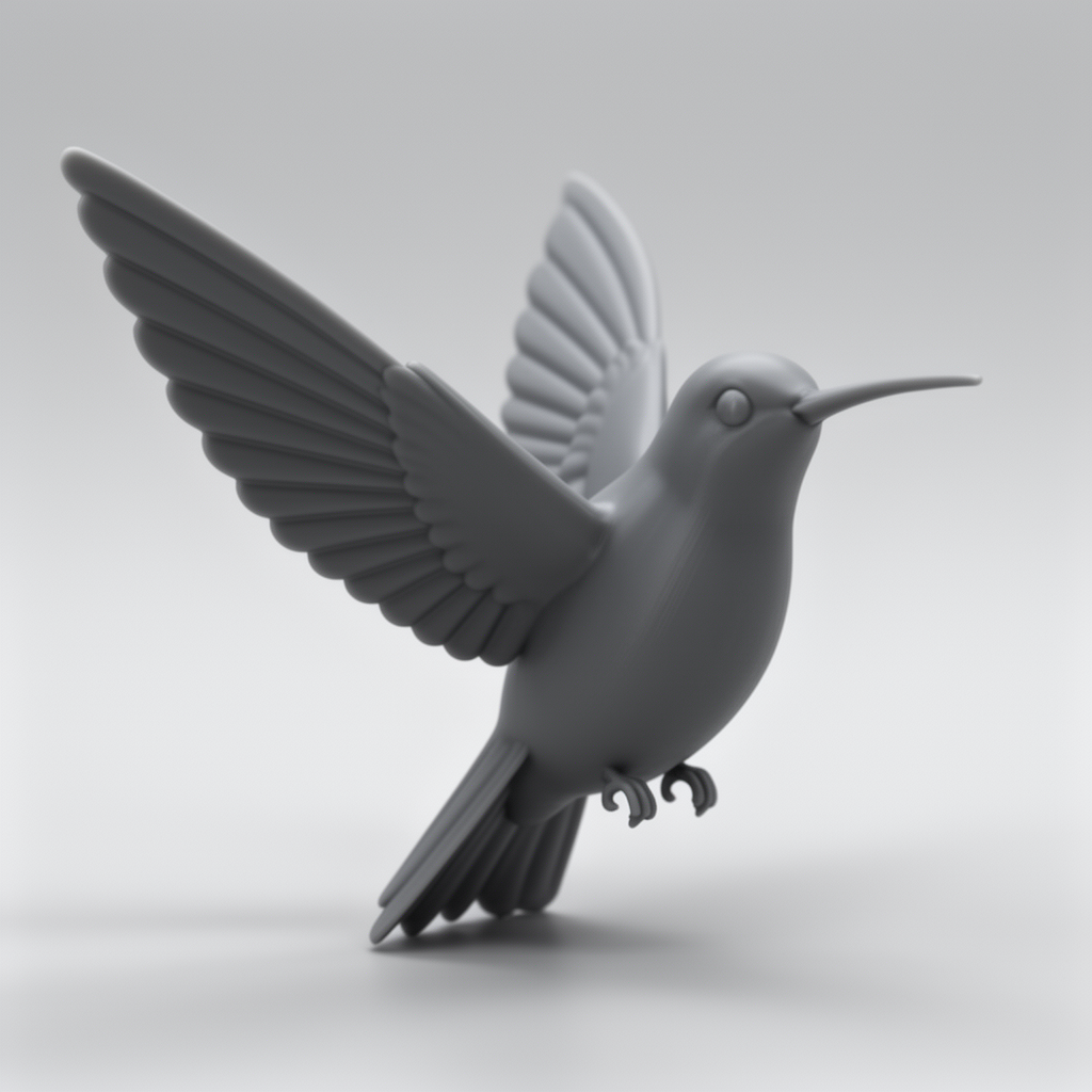 Hummingbird Flying Figurine free 3D printable STL
